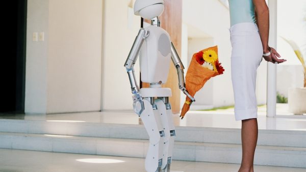 Robot en mens