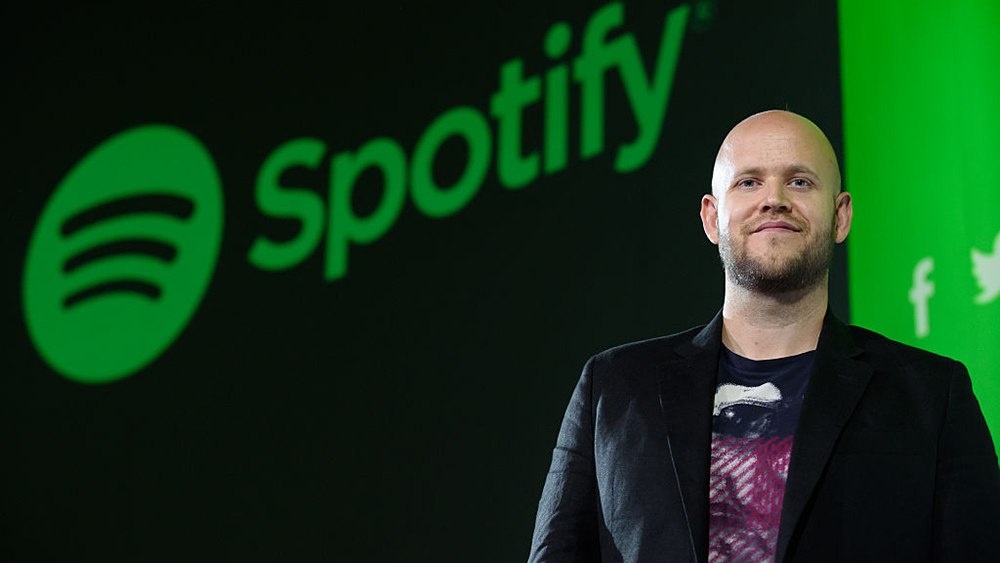 Daniel Ek, Spotify, CEO, beursgang