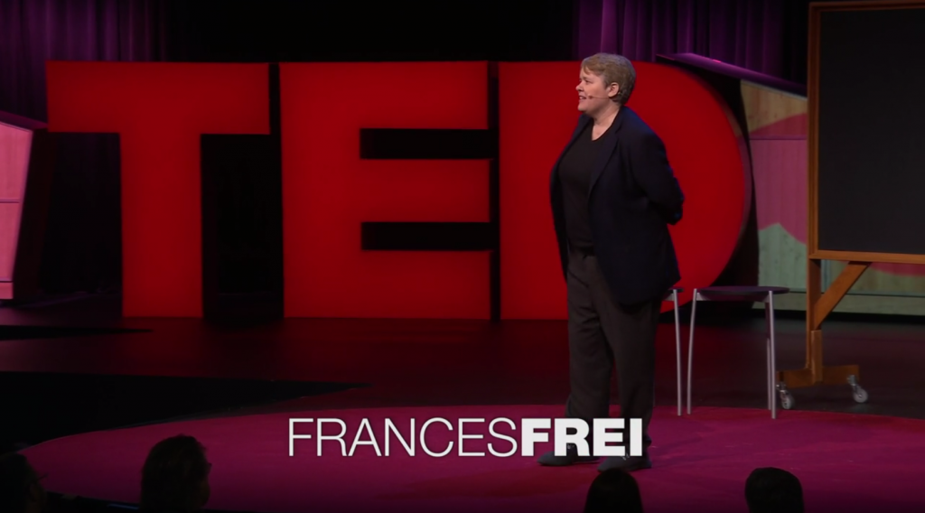 Frances Frei Tedje van de week vertrouwen MT