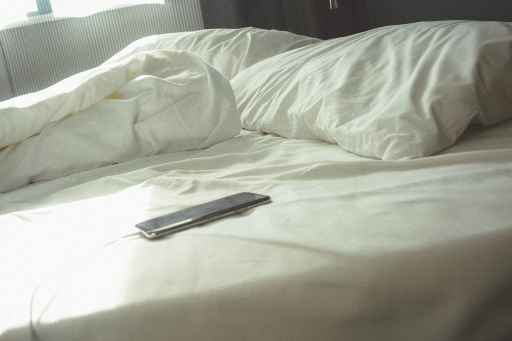 bed en smartphone