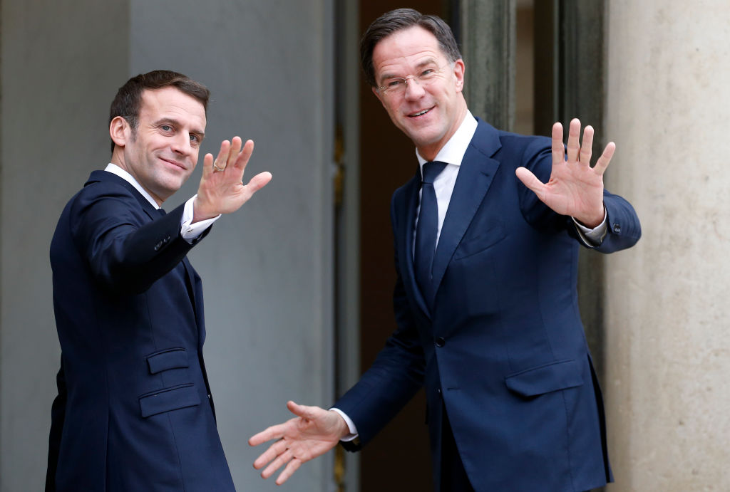 Macron en Mark Rutte