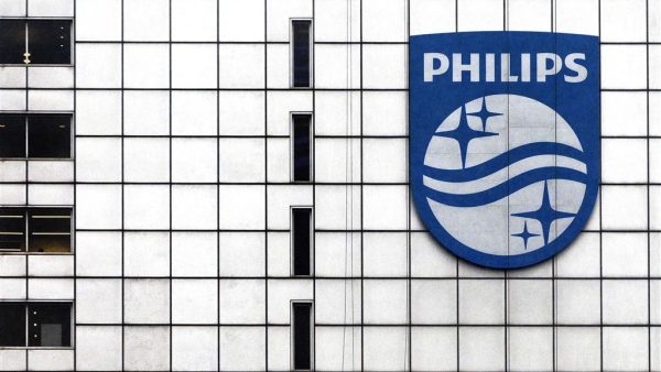Philps logo op gebouw