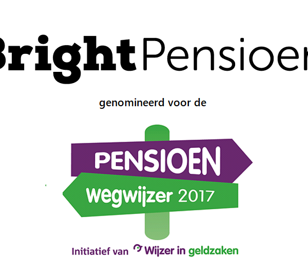 BrightPensioen genomineerd voor de pensioenwegwijzer 2017