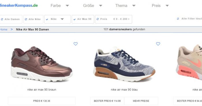 Voorloper Onderzoek Los Persbericht - Sneakerwijzer.nl start Duitse website voor prijsvergelijking  sneakers - MT/Sprout