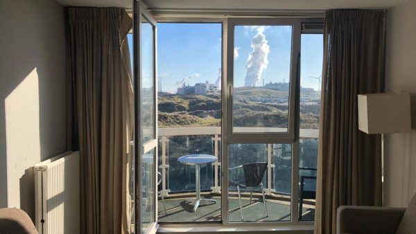 Hotelkamer met uitzicht op Tata Steel