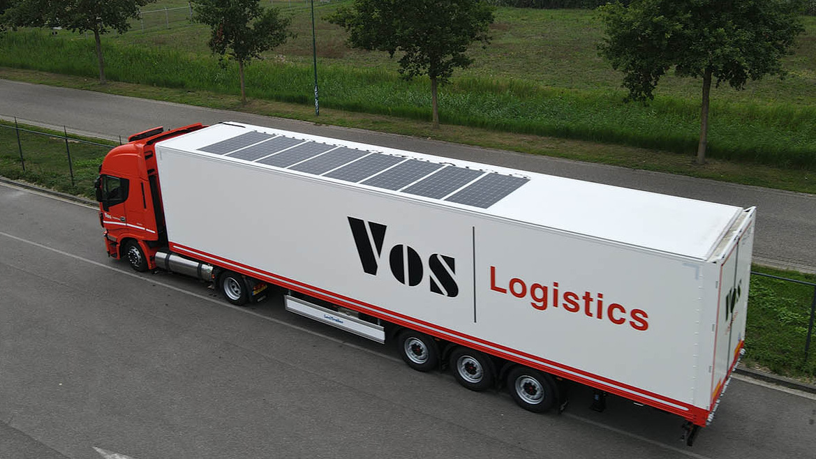 vrachtwagen truck zonnepanelen zonne energie