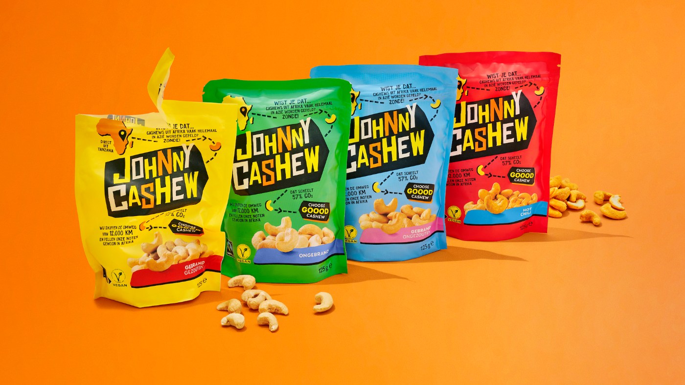 johnny cashew noten verpakking