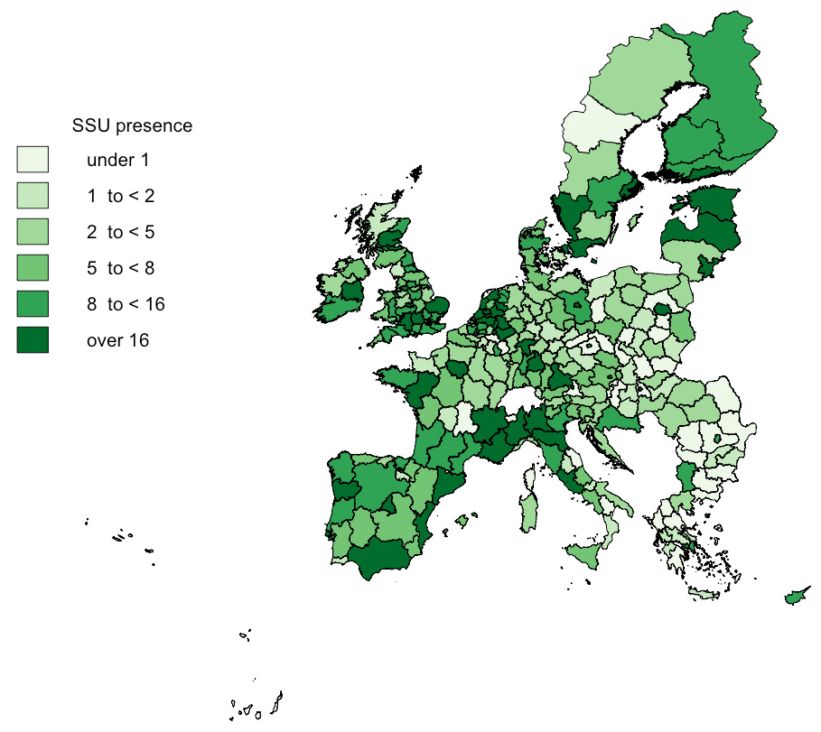 kaart europa duurzame startups