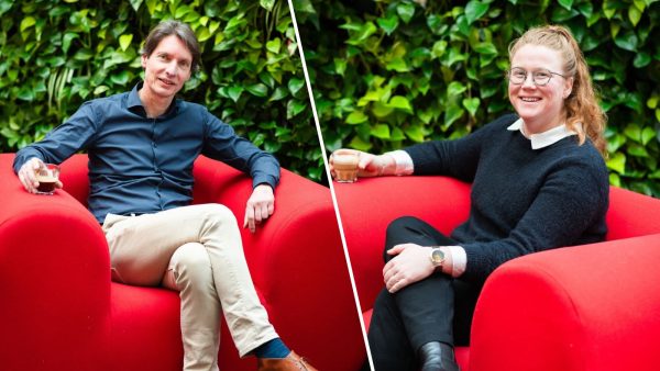 CTO Joost Maliepaard en opkomend leider Christina Verhulst van Oracle.