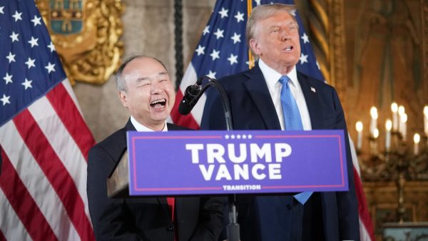 masayoshi son softbank donald trump ai project stargate