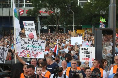 protest servië lithiummijn