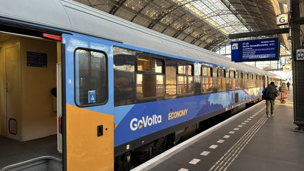 De treinen van GoVolta rijden nu van Nederland naar verschillende steden in Duitsland en weer terug.