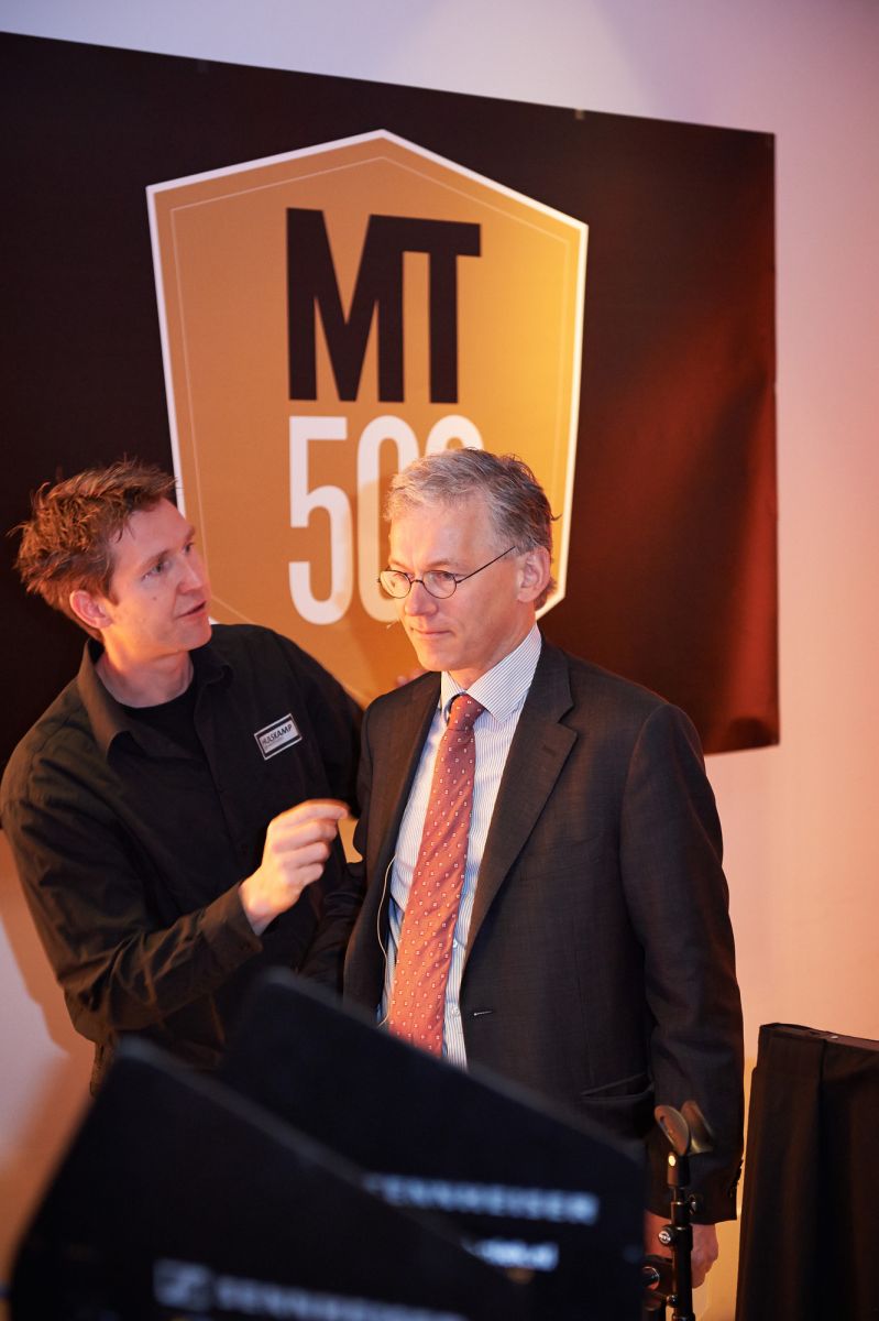 Frans van Houten tijdens het MT500-event