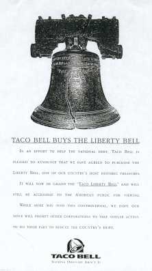 taco bell liberty bell pr-stunt