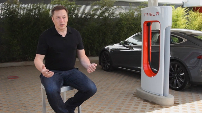 tesla Supercharger patent Elon Musk