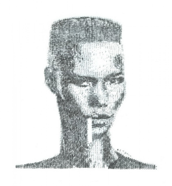 tekening typemachine grace jones